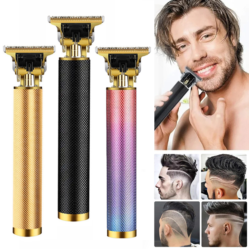 T9 vintage skäggrakapparater elektrisk hårklippningsmaskin sladdlös rakapparat trimmer usb-laddningsbar skäggklippare för herrbarberare