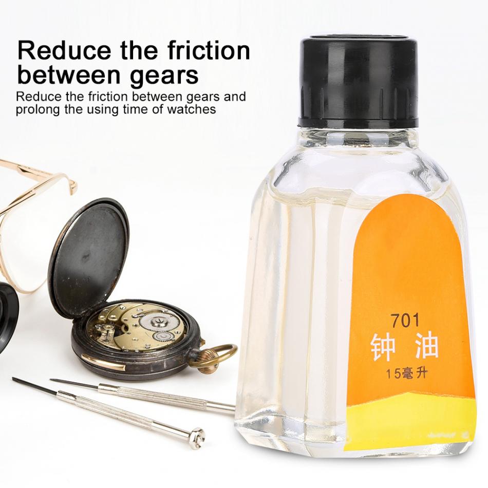 15Ml 701 Horloge Olie Voor Zakhorloge Alle Horloges Smerende Klok Smeerolie Cleaning Horloge Tool Accessoires Voor Horlogemaker