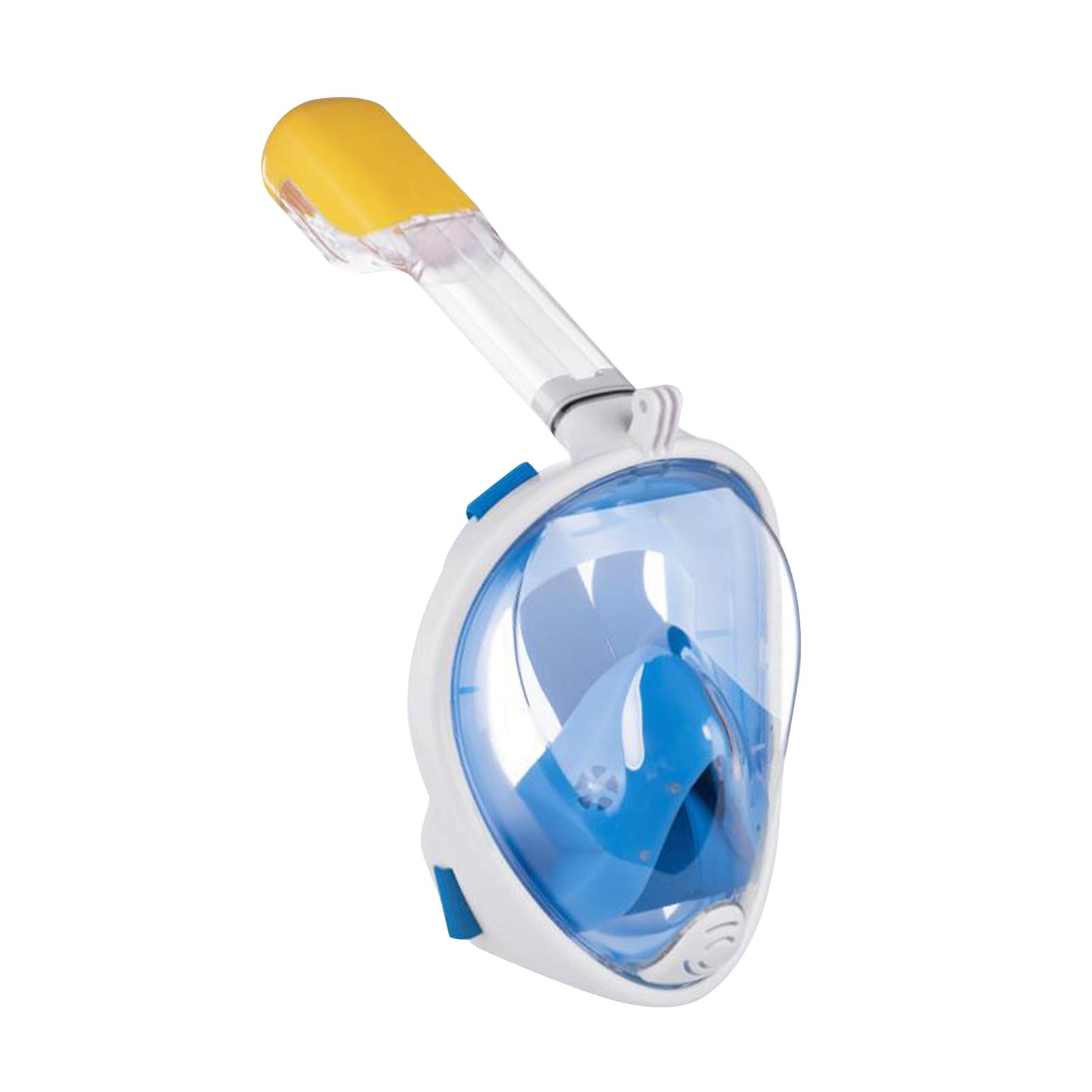 ! Adult Safe Waterproof Swimming Equipment Underwater Diving Anti-fog Full Face Diving Mask Snorkeling Breathing Mask: Blue