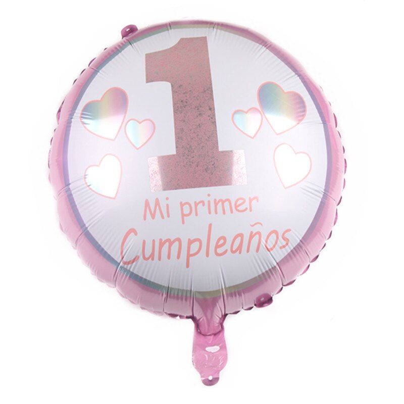 Ronde 18 inch jongen en meisje digitale aluminium film ballon baby aluminiumfolie verjaardagsfeestje layout helium ballon: 2
