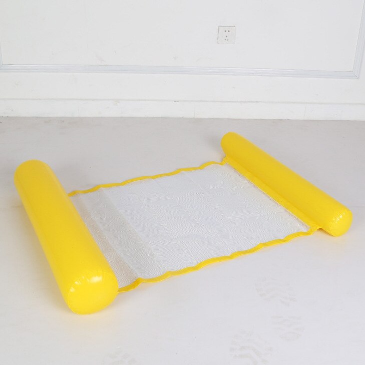 Opblaasbare Hammick Opblaasbare Drijvende Rij Water Hangmat Multifunctionnal Float Pool Bed Zwembad Water Sport Accessoire: YELLOW