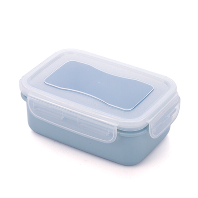 Keuken Verzegeld Koelkast Voedsel Prep Doos Verse Houden Kruiden Opslag Lunch Container Bento Lunch Box Container Plastic Doos: Blue-2