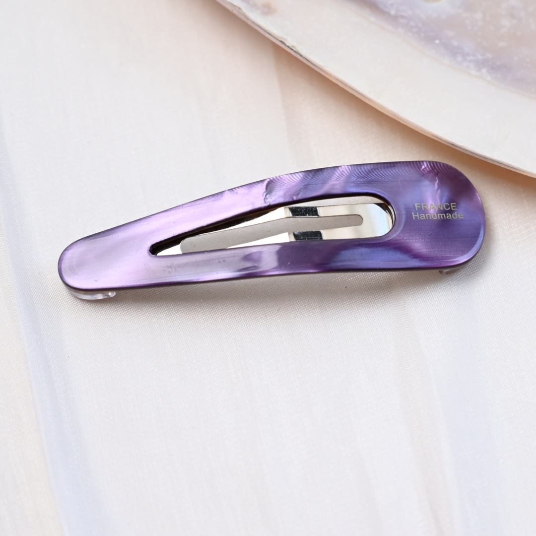 Czerwone spinki robić włosów Czarne klipsy dla dziewczynek i kobiet Acetatowe spinki robić włosów w kształcie kropli wody Akcesoria robić włosów o długości 7,3 cm: Czerwony