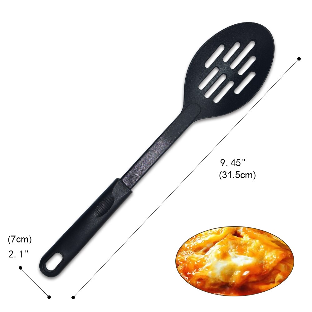 Utensi – cuillère à soupe fendue en Nylon résistant à la chaleur, louche à passoire, batteur à œufs, outils de cuisine, broyeur de pommes de terre à la tomate: 13