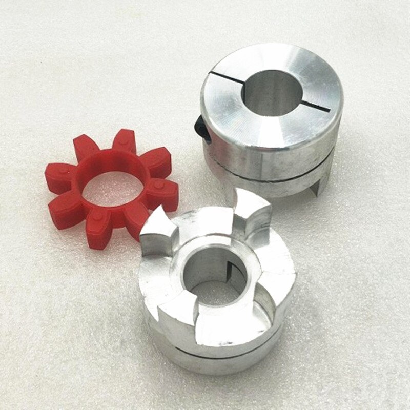 2 Stks/partij Cnc Flexibele Koppeling As Koppeling D55 L80mm ID17mm Met Spiebaan 5Mm En ID24mm Met Spiebaan 6Mm (Zowel 2 End Spiebaan)