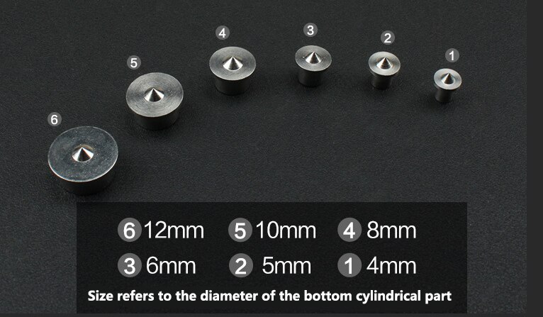 6PCS Wood Pin Locator Woodworking Panel Furniture Tenon Positioning Carpentry Log Dowel Tip Roundwood Rabbet DIY Center Punching: Default Title