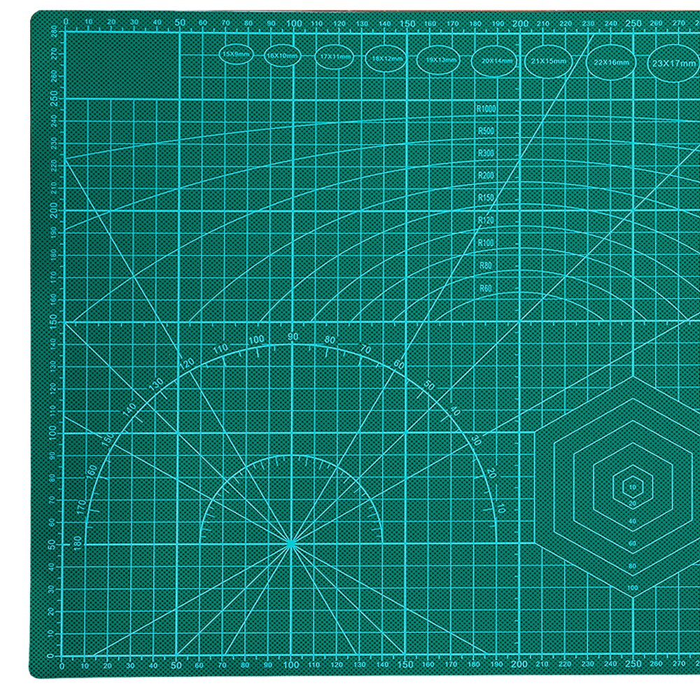 Lmdz 1Pcs Groen A3 Snijmat Patchwork Gereedschap Zelfherstel, twee Kanten Te Gebruiken Professionele Lederen Tool Voor Leer Snijden