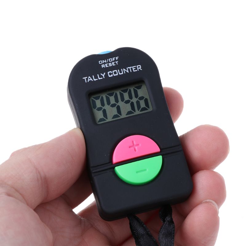 6XDD Electronic Counter Work Count Person Flow Point Device Manual Chanting Display Button Can Add and Subtract Counter