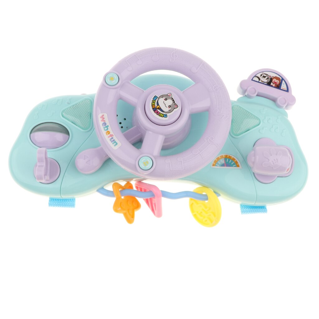 Electronic Steering Wheel Toy with Music And Turn Signal Light, for