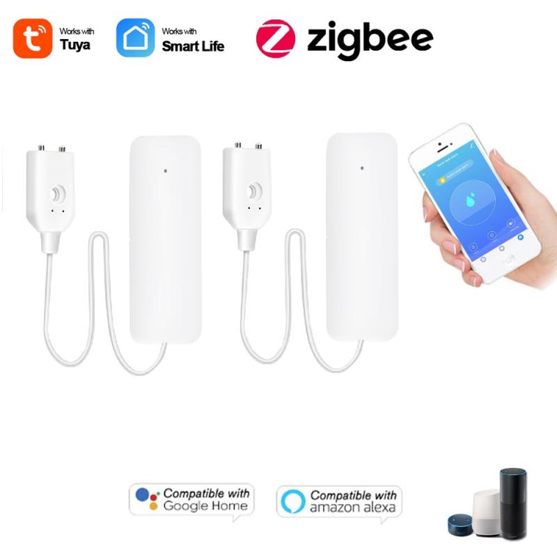 Tuya Zigbee Waterlek Sensor Detector Flood Alert Overloop Alarmsysteem Onafhankelijke Water Lekkage Alarm Smart Leven App: 02