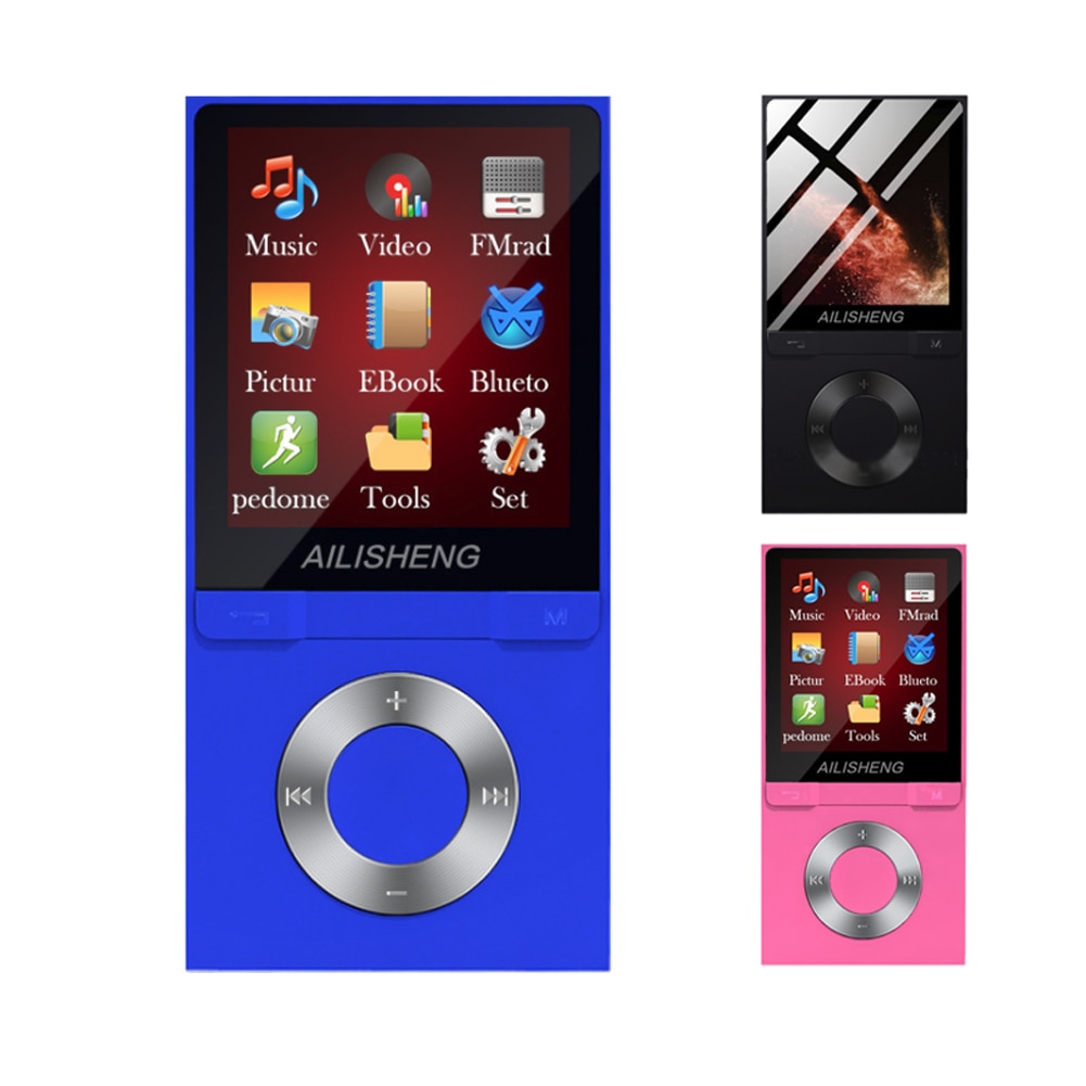 Portable Sports 1.8" TFT Screen Bluetooth MP3 Player Lossless Hifi Mp4 Music Player Slim Bluetooth FM Radio