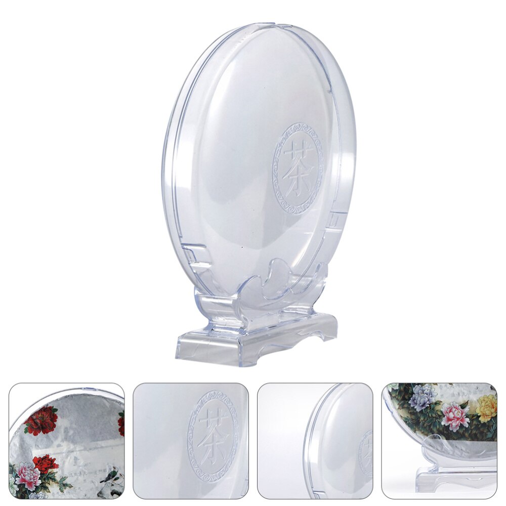 1pc Tea Display Stand Plastic Tea Holder Rack Tea Collection Box Decorative Tea Case for Shop Office Desktop Home: Default Title