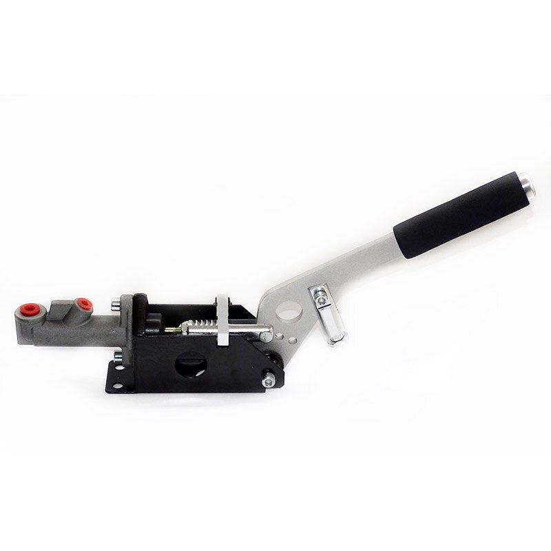 Silver Universal Car Hydraulic Handbrake Vertical &amp; Horizontal 25cm Rally Racing E-Brake Lever Device Master Cylinder