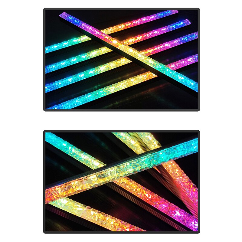 Computer Case Diamond LED Strip Light Rainbow PC Case Lighting LED Strip Kit Lighting For Computer LED Strip Light Parts