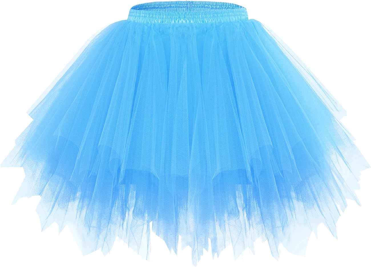 Robe de princesse femme fille Ballet Halloween noël luxe Tutu Tulle Midi robe courte rétro Ballet bulle danse robe Cospla: XL / Bleu