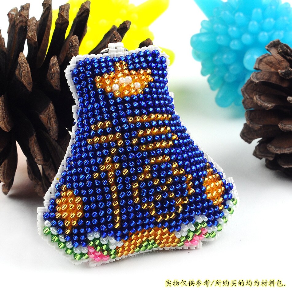 Key Chain Accessories Stamped Crafts DIY Printed Cross-Stitching-Kit Embroidery Stich-Bead Needlework Y101-102: 101