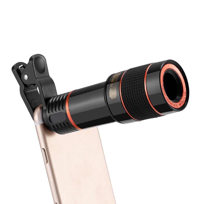 8x 12x Handy Objektiv Clip Optische Zoom Teleskop Objektiv HD Smartphone Kamera Objektiv für iPhone X Xs MAX XR 8 für Samsung S8 S9