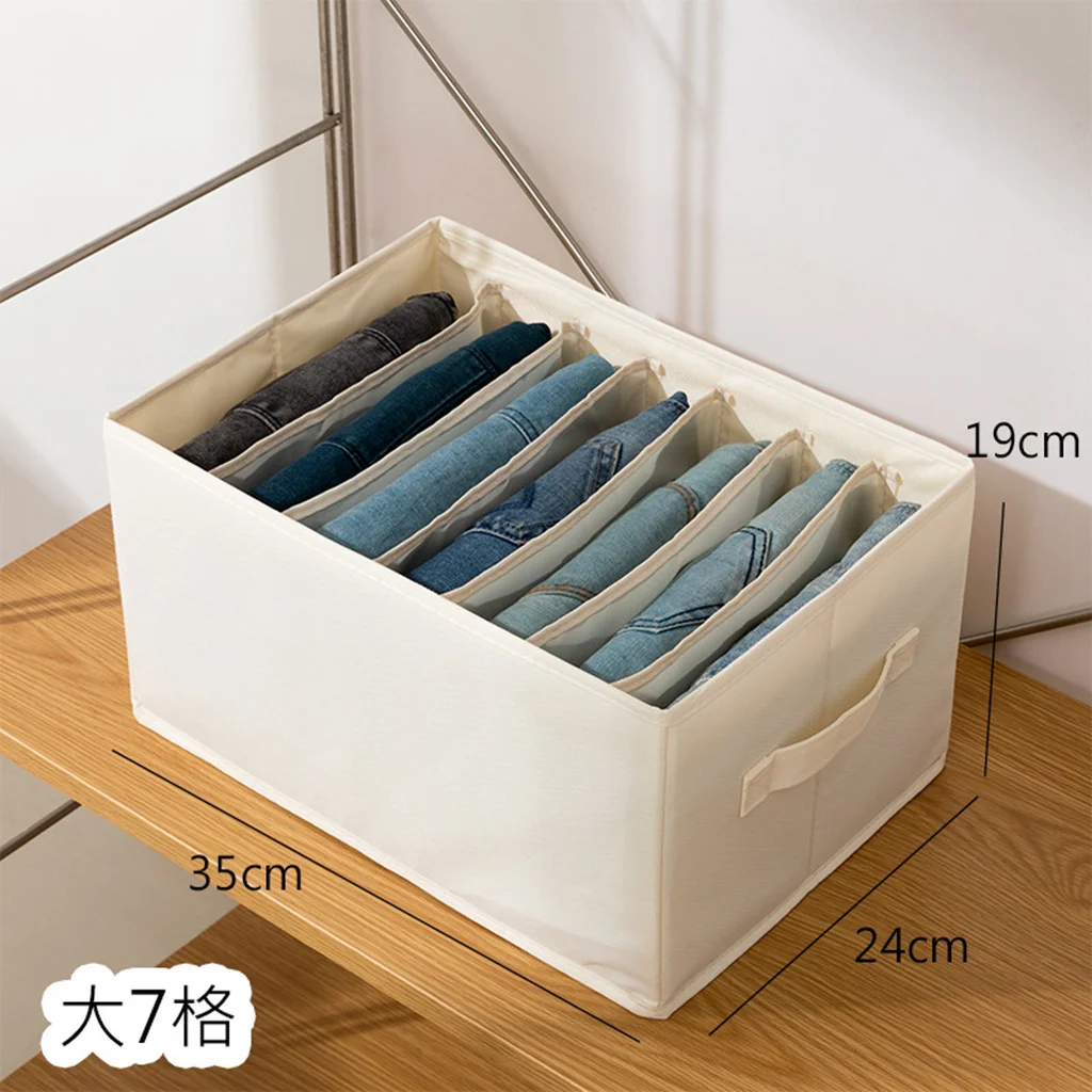 Washable oxford Fabric Folding CD Storage Box underwear Foldable Bins Toys Organizer With Lid Storage Basket Laundry Basket