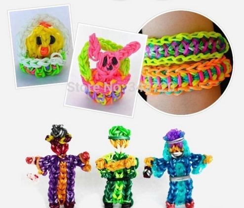 Laten we 6000 pc/20 kleur Gom Voor Armbanden Heetste Loom Bands Vullingen Loom Elastiekjes Voor DIY ARMBAND Armband Rubber