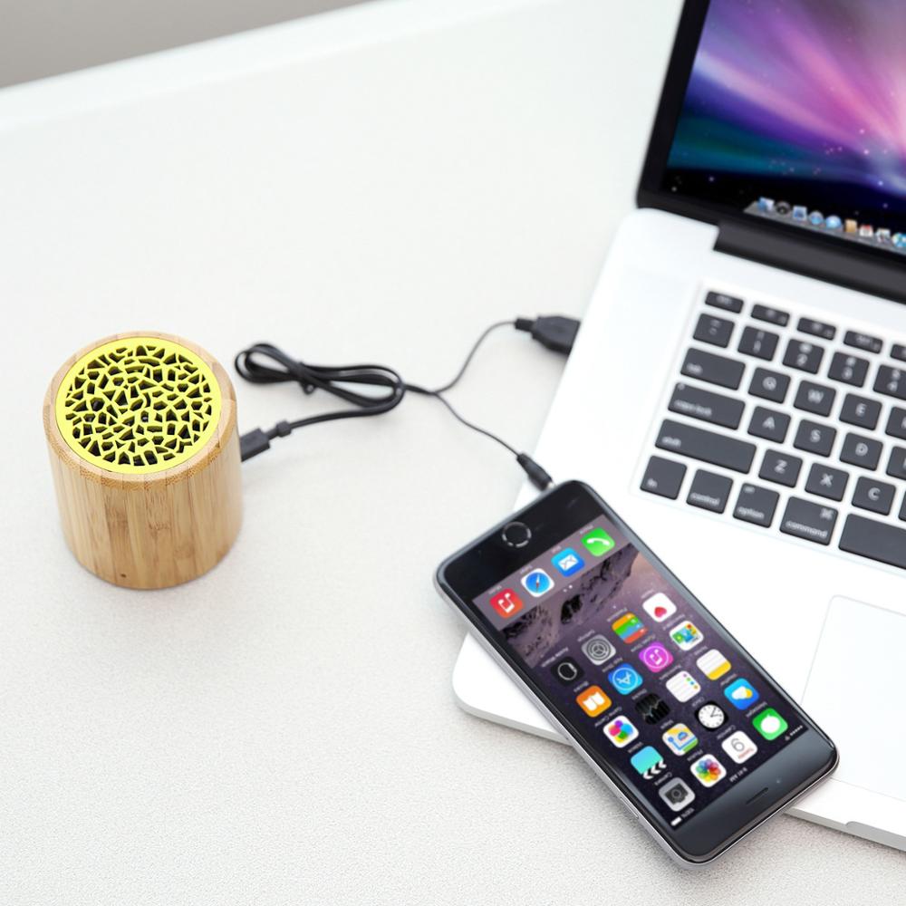 Houten Bluetooth Speaker Bamboe Bluetooth Speaker Draagbare Outdoor Bluetooth Kleine Luidspreker