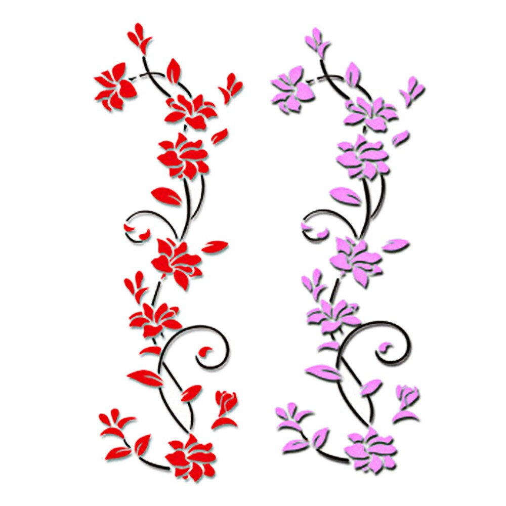 DIY 3D Acrylic Crystal Wall Stickers Living Room Bedroom Stickers TV Background Home Decoration Stickers