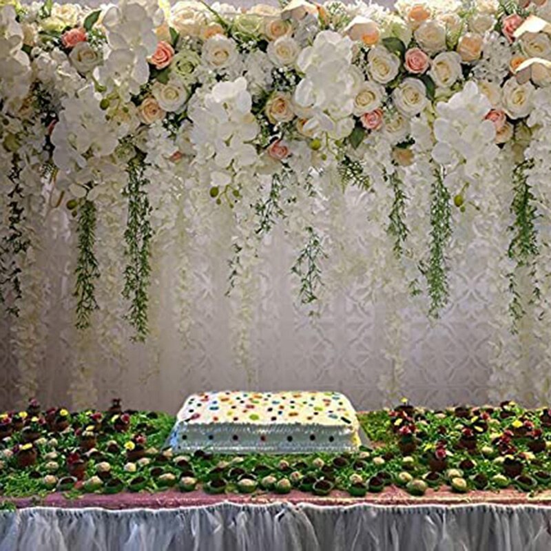 Flower Backdrop Curtain Floral Wedding Party Background Photo Backdrop for wedding reception Baby shower Photo Booth Props