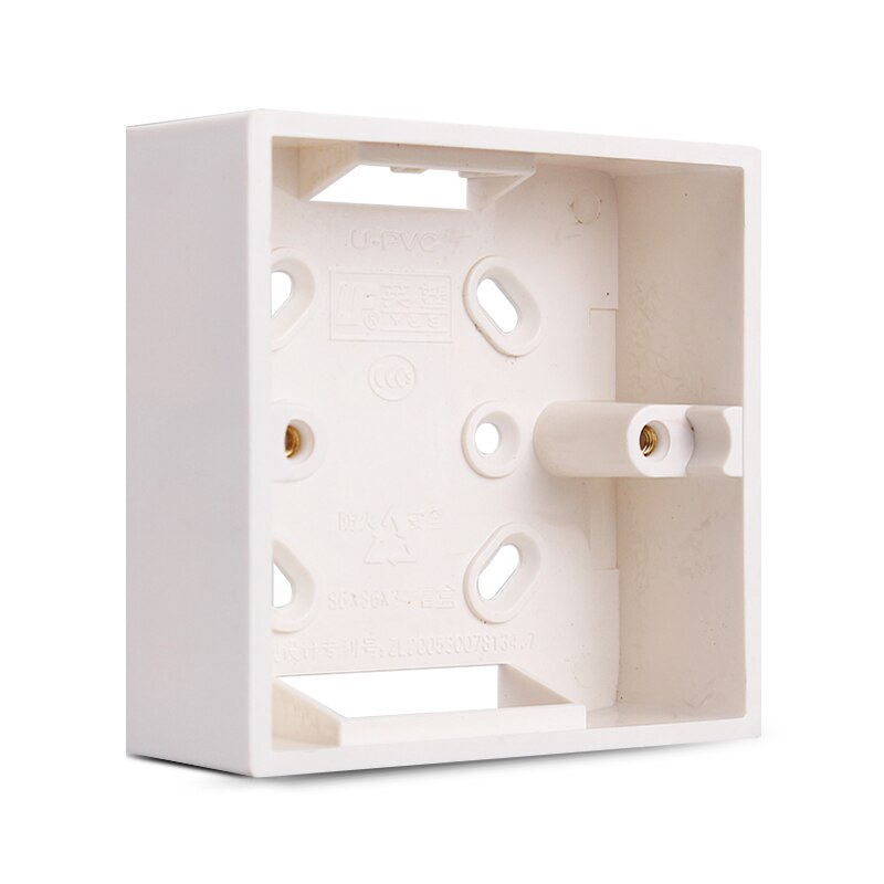 Wall Surface Mounted Bottom Box 86 Type Socket Switch Bottom Junction Base PVC Wall Mount Switch Box