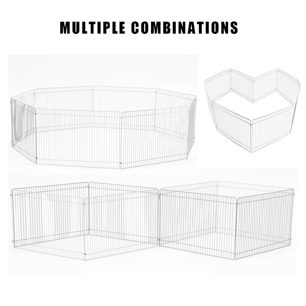 8pcs/pack Small Pet Fence Cage Foldable Free Activity Large Space Pet Playpen Barrier for Hamster Hedgehog Guinea Pig