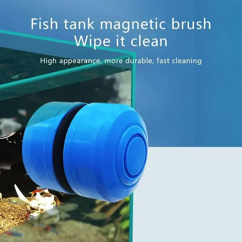 Mini outil d'épurateur pour Aquarium, outil magnétique de nettoyage de verre, brosse magnétique pour Aquarium, grattoir à algues flottant, nettoyeur de verre courbe