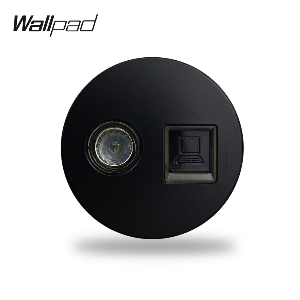 Diy  l6 5 farger tv jack katt 5e katt 6 rj45 ethernet pc datamaskin internett datauttak i én enkelt modulær gratis kombinasjon