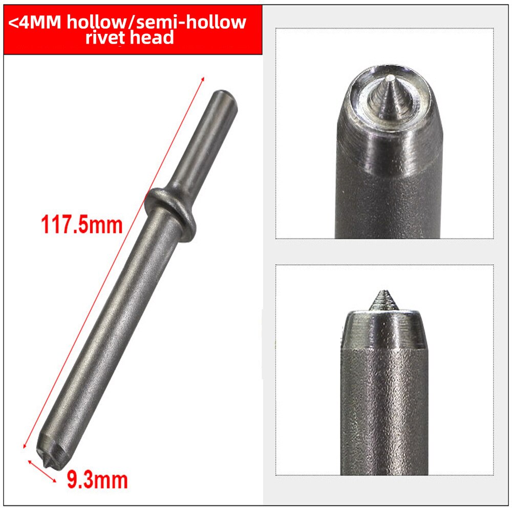 HIFESON Pneumatic Rivet Head Semi Hollow Solid Rivet Head Traffic Advertising Sign Rivet Head Pneumatic Hammer: smaller than 4mm