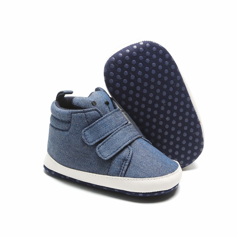 Nyfødt baby drenge sko spædbarn dreng pre-walker blød sål barnevogn sko lærred sneakers sneakers fritidssko: C1 / 0-6 måneder