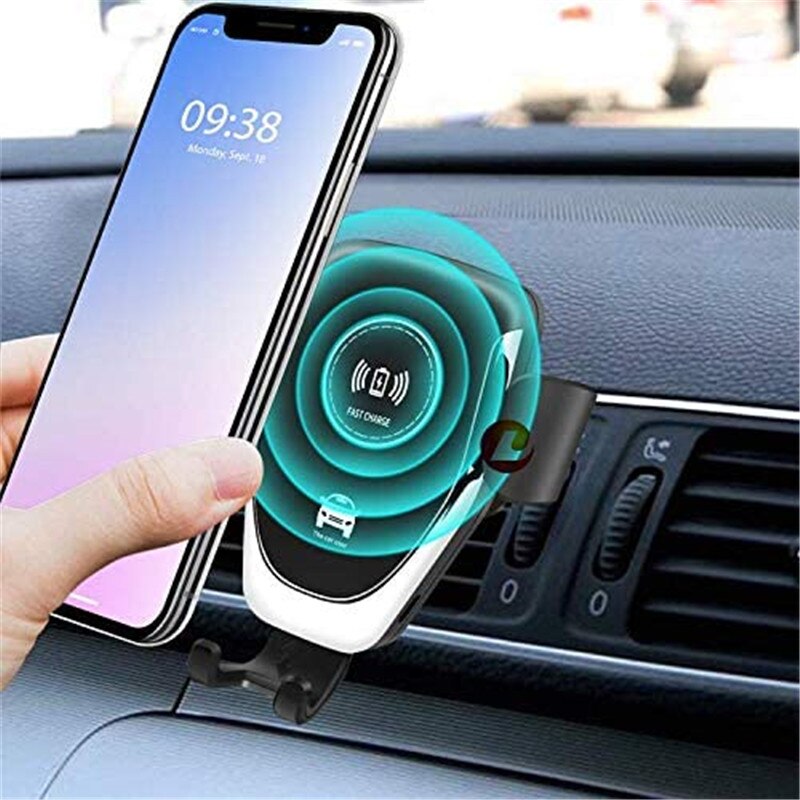 Car Wireless Charging Stand Holder Kit for iPhon 11 Pro Max Xs 8 USB Car Wireless Quick Charger Bracket for Samung S20 S10 S9