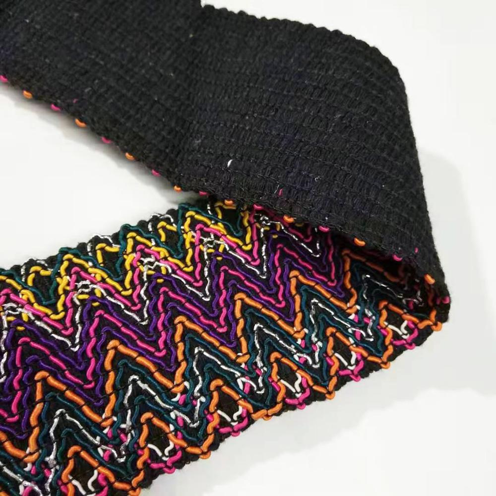 Elastyczna taśma na barana 7-8cm szerokość taśma poliestrowa torba na ubrania wstążka dekoracyjna ozdobna plecionka akcesoria koronkowe robić szycia