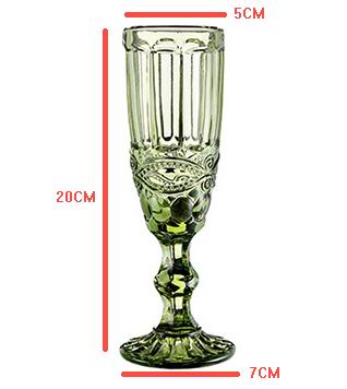 Mode Rode Relief Wijn Glas Cup Coloful Reliëf Beker Whiskey Cup Party Pub Champagne Bar Thuis Bruiloft Wijn Glazen Beker 150 Ml: Licht Groen