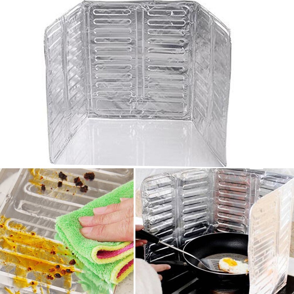 Panneau anti-brûlure pour cuisinière à gaz, accessoire de cuisine, feuille d&#39;aluminium, protection contre les éclaboussures d&#39;huile de cuisine