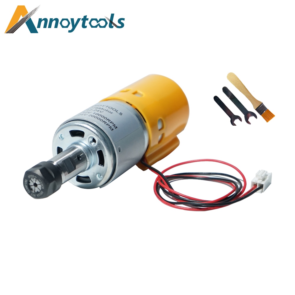 Moteur à broche 775 cc pour routeur CNC 3018, 12-24V, 10000-20000 RPM, grand engrenage de couple: MOTOR KIT