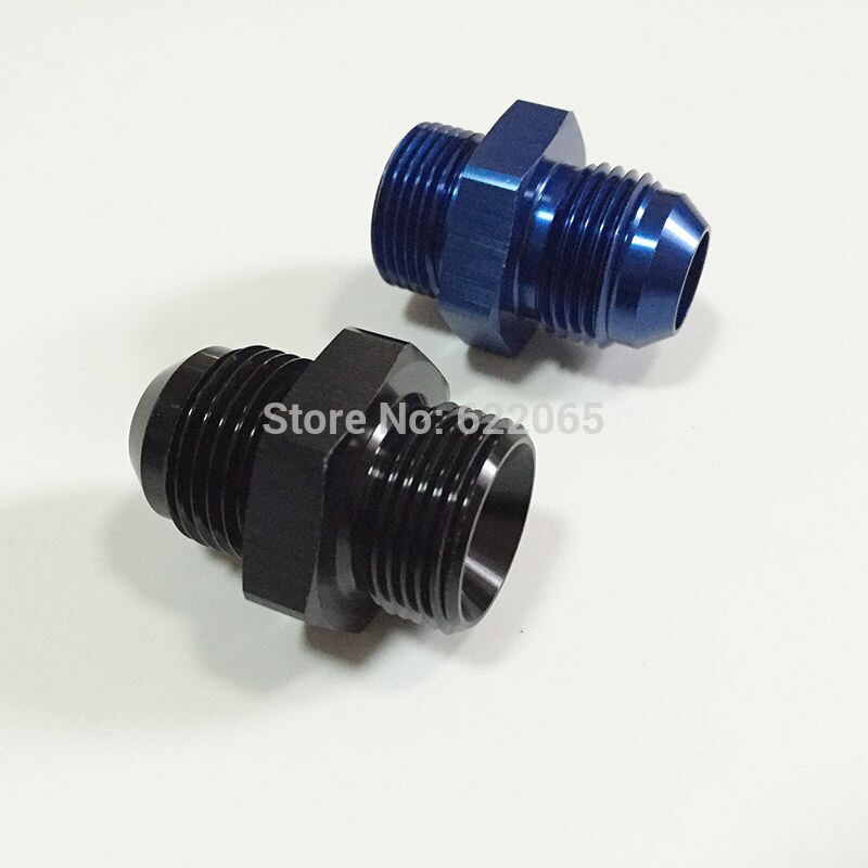 An10 to m22*1.5 metrische naar mannelijke flare-adapter  an10-m22 p1.5 race-auto-onderdelen, aluminium slanguiteinden, blauw en zwart