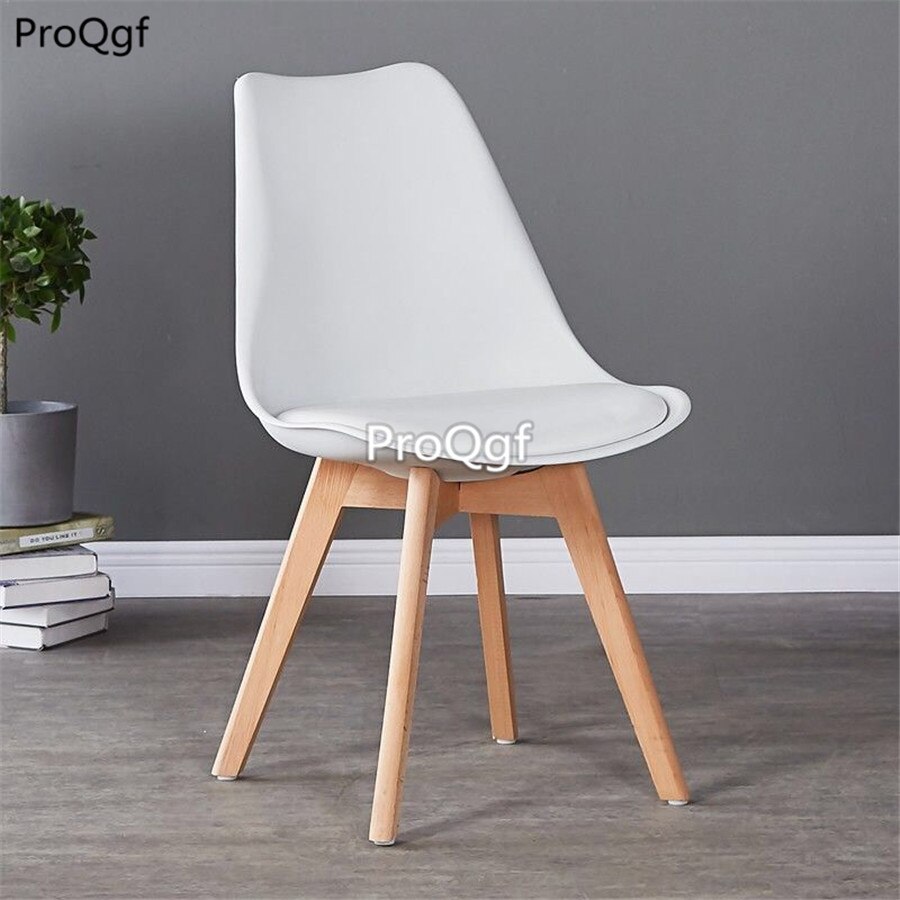Prodgf 2Pcs A Set pp plastic and wood leg Dining Chair: 3