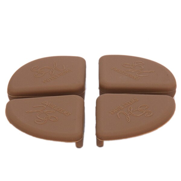 Soft Baby Safety Corner Protector Table Desk Corner Guard Children Safety Edge Guards Silicone Protectors: Coffee
