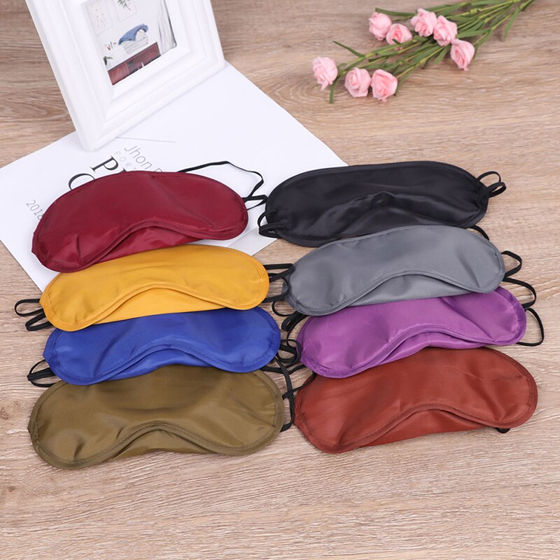 10Pcs Zachte Draagbare Blinddoek Reizen Reizen Slaapmasker Snelle Slapen Oogmasker Eyeshade Cover Schaduw Patch Vrouwen Mannen