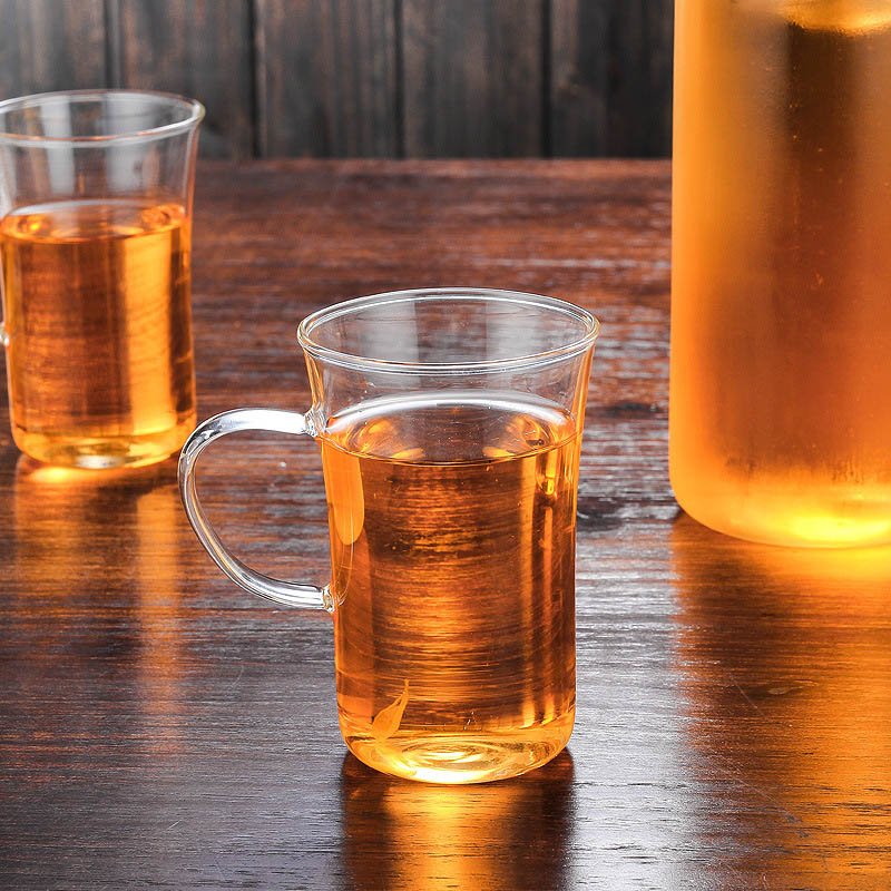 Varmebestandig glaskop køkkentilbehør borosilikat fødevarekvalitet grydekedel gennemsigtig mælkekop whisky glaskop drikkevare