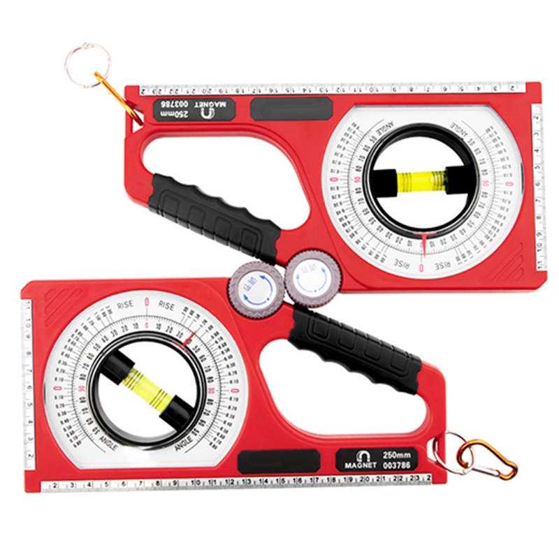 Multi-functional 0-130 Degree Slope Measure Protractor Magnetic Engineering Inclinometer ABS Angle Meter Slope Meter