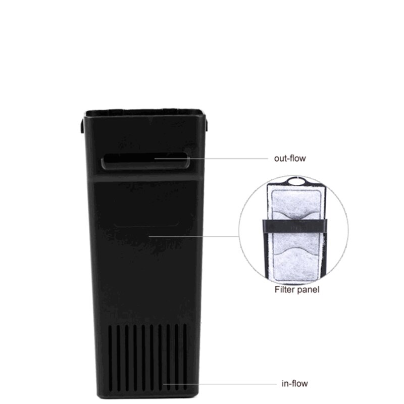 Resun CX-100 CX-200 Fountain Style Aquarium Turtle Lizard Fish Tank Low Water Internal Filter