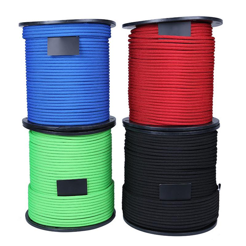 8mm Outdoor Low-Stretch Rope Rescue Rope Climbing Rope Speed Dropping Rope 1m Length