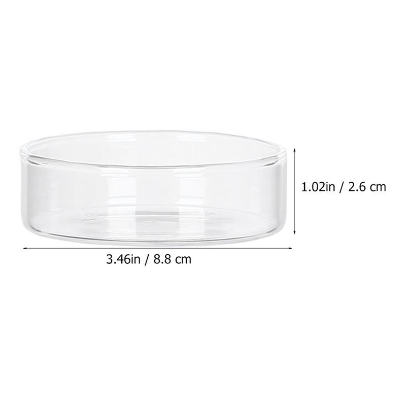 1Pc Taart Plaat Huishoudelijke Glas Schotel Prachtige Voedsel Serveren Plaat (Transparant)