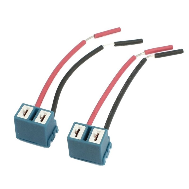 2 stuks hoekige fitting  h7 keramische verlengstuk koplamp connector bedrading kabelboom