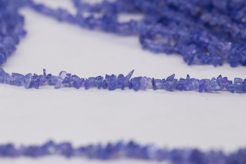loose beads blue gemstone AA Tanzanite Irregular baroque 2-5mm 90cm for DIY jewelry making necklaceFPPJ beads nature