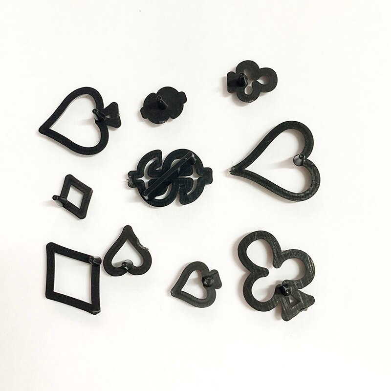 Casino thème emporte-pièce plastique pâtisserie moule Fondant Cutter moule gâteau décoration outils Poker bonbons cuisson gâteau estampage moule