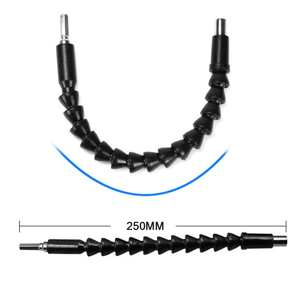 105 Degree Angle Screwdriver Set Holder Adapter Adjustable Bits Nozzles for Screwdriver Bit Right Angle Head Hex Bit Socket 1/4&#39;: 250mm Extension Rod